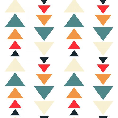 Tableau Pattern Triangles Colorés 50x50 - 3S. x Home - Modalova