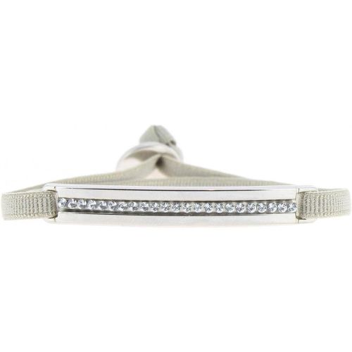 Bracelet A31799 - Bracelet Tissu Vert Cristaux Swarovski - Les Interchangeables - Modalova
