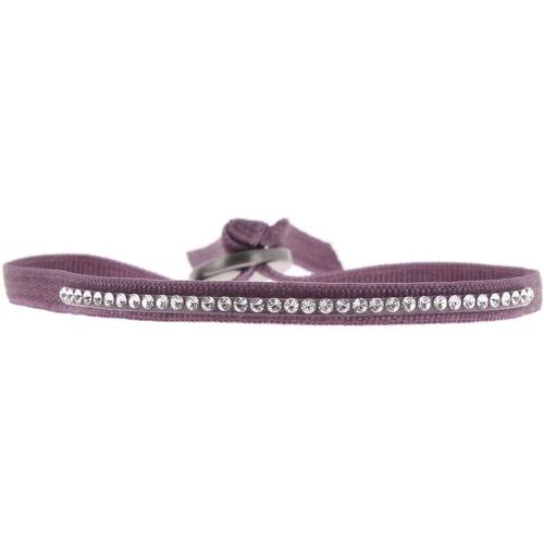 Bracelet A31695 - Bracelet Tissu Violet Cristaux Swarovski - Les Interchangeables - Modalova