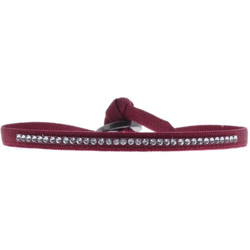 Bracelet A41132 - Bracelet Tissu Rouge Cristaux Swarovski - Les Interchangeables - Modalova