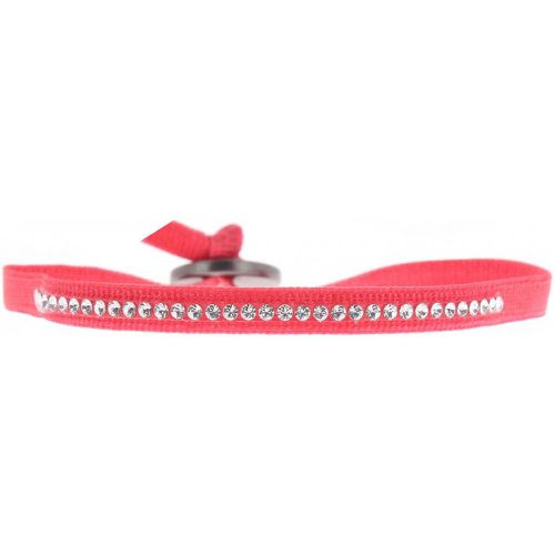 Bracelet A35355 - Bracelet Tissu Rouge Cristaux Swarovski - Les Interchangeables - Modalova