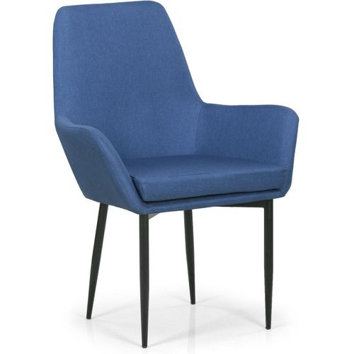 Fauteuil Design Tissu Fonce ERI - 3S. x Home - Modalova