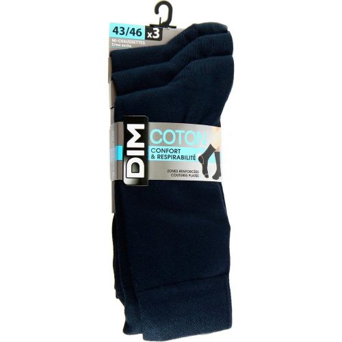 Pack de 3 paires de chaussettes - coton - Dim Homme - Modalova