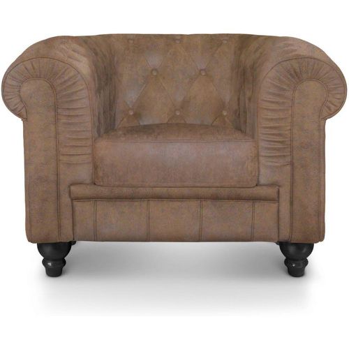 Fauteuil Chesterfield Vintage ANTONIANO - 3S. x Home - Modalova