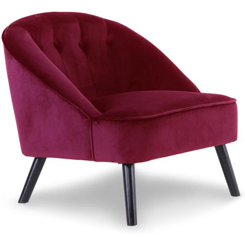 Fauteuil Velours Rouge STOCKHOLM - 3S. x Home - Modalova