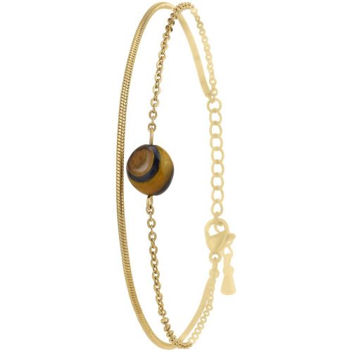 Bracelet So Charm - B4272-DORE-OEILDETIGRE - Bracelet Mode - So Charm Bijoux - Modalova
