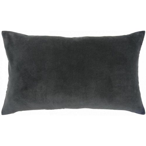 Coussin coton gris uni Elise Tonnerre - Vivaraise - Modalova