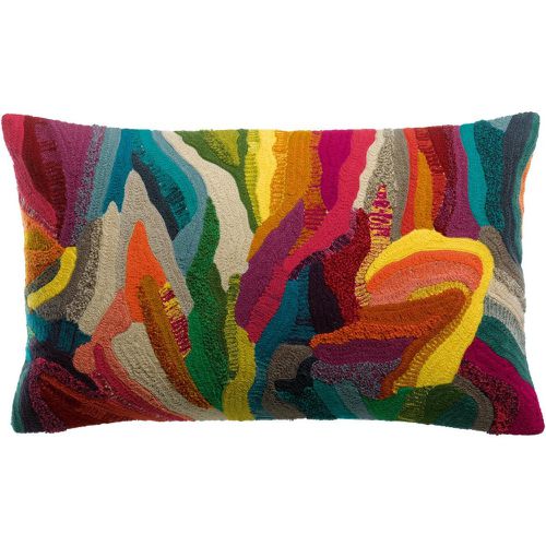 Coussin brodé Betty Multico 30 x 50 - Vivaraise - Modalova