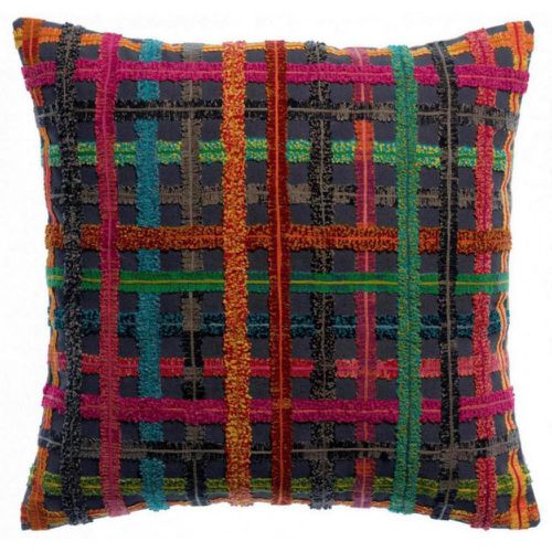 Coussin brodé Soline Multico 45 x 45 - Vivaraise - Modalova