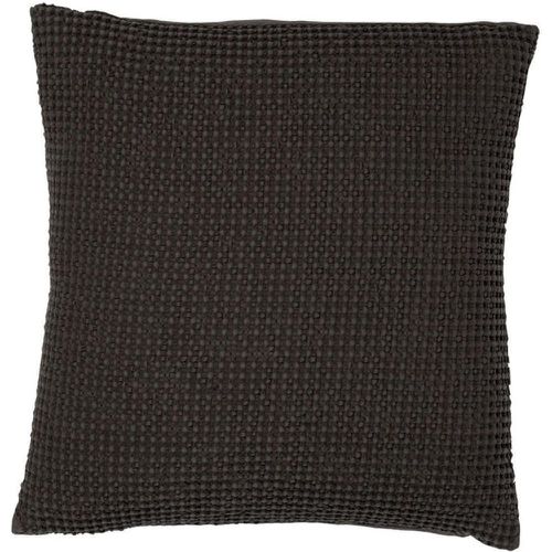 Coussin coton Maia Noir Carbone - Vivaraise - Modalova