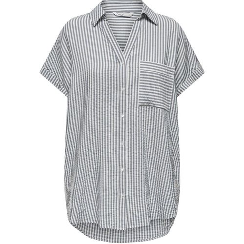 Chemise relaxed fit col chemise manches courtes en viscose Sloan - Only - Modalova