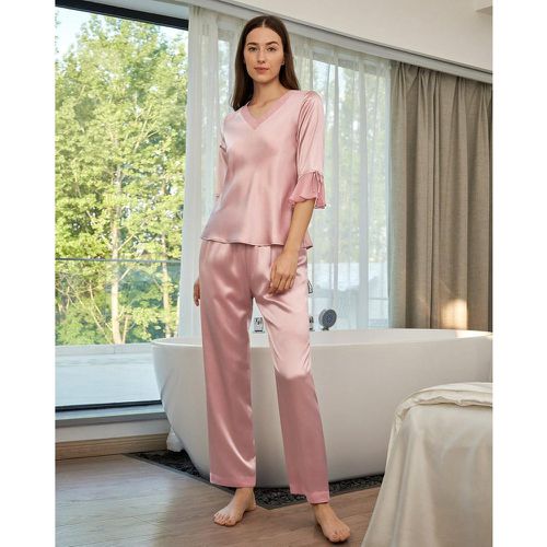 Ensemble De Pyjama En Soie Dentelle - LilySilk - Modalova