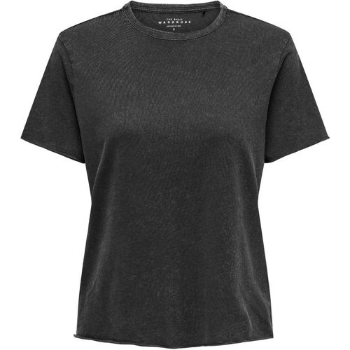 T-shirt regular fit col rond manches courtes en coton bio Sue - Only - Modalova