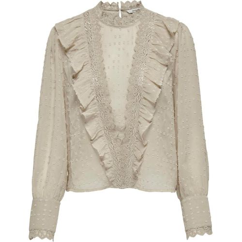 Top col rond manches longues Lila - Only - Modalova