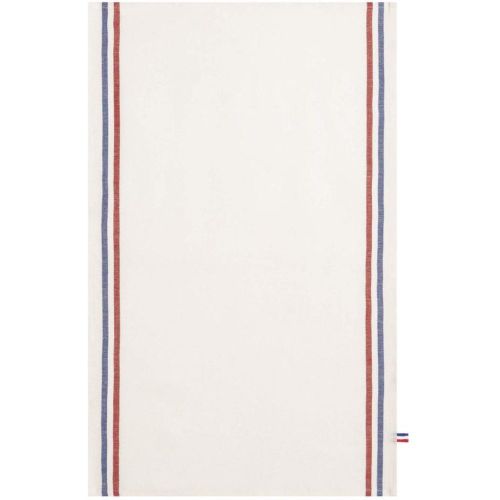 Torchon uni en lin, TRICOLORE Blanc - Coucke - Modalova