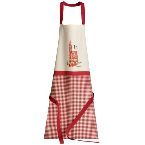 Tablier de cuisine Cathédrale Ecru/ 72 x 85 - Maison Vivaraise - Modalova