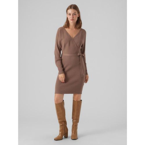 Robe longue Regular Fit Col en V Manches longues Au-dessus du genou - Vero Moda - Modalova