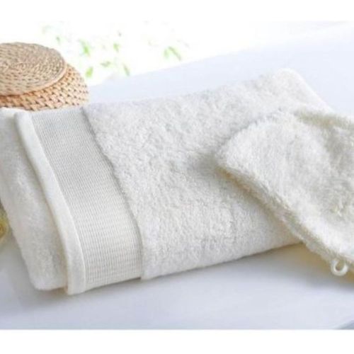 Maxi Drap de bain uni en coton - 450 g/m² blanc - Becquet - Modalova