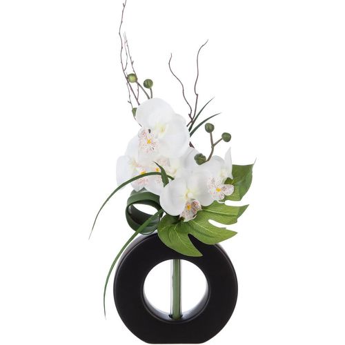 Composition orchidées + Vase noirvoir - 3S. x Home - Modalova