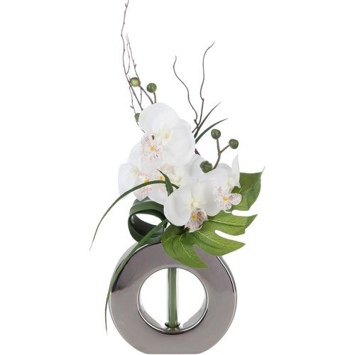 Composition orchidées et Vase argent rose - 3S. x Home - Modalova