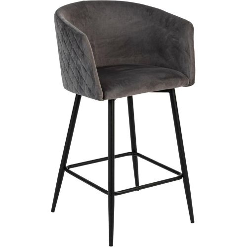 Fauteuil de bar Marlo gris - 3S. x Home - Modalova