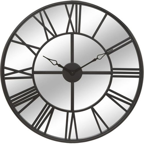 Horloge Dario, verre et métal, noir, D70 cm - 3S. x Home - Modalova