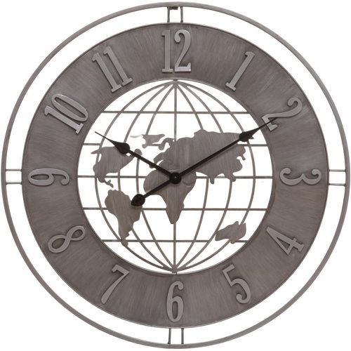 Horloge Monde Isac D68 en métal - 3S. x Home - Modalova