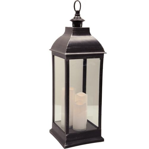 Lanterne LED antique noire H71 - 3S. x Home - Modalova