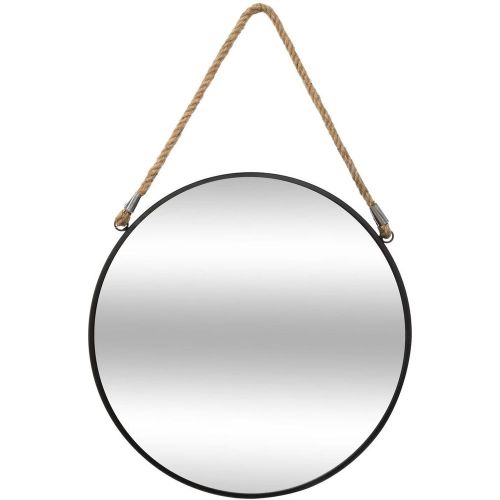 Miroir Rond Métal avec Corde noir - 3S. x Home - Modalova