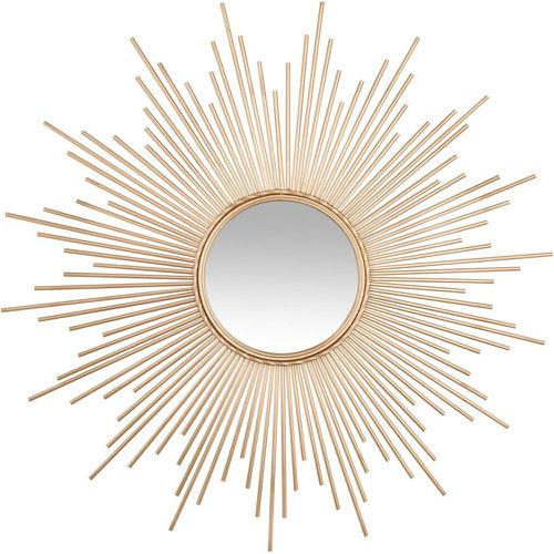 Miroir soleil tube doré D99 - 3S. x Home - Modalova