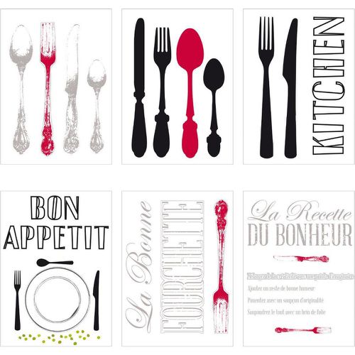 Sticker illustratif bonappétit cuisine 50X70 - 3S. x Home - Modalova