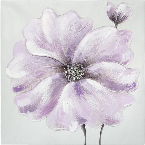 Toile Peinture Fleurs violet 48 x 48 cm - 3S. x Home - Modalova