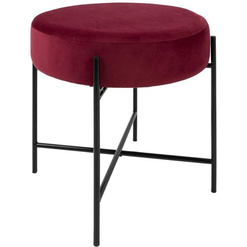 Tabouret Arty velours violet - 3S. x Home - Modalova