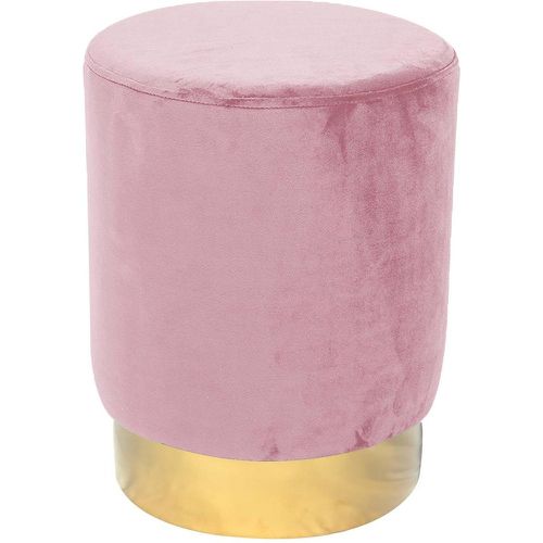 Tabouret Jona Velours Rose Pied Or - 3S. x Home - Modalova