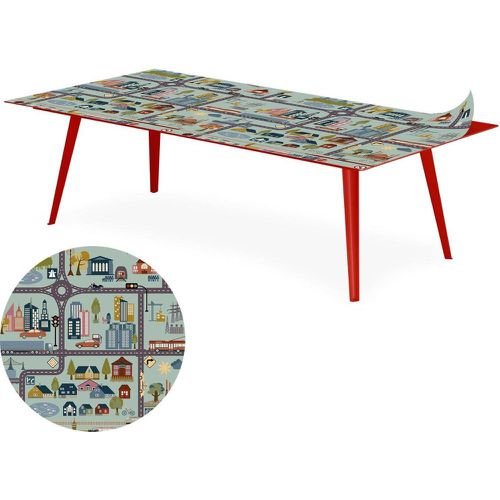 Table basse magnétique rectangulaire Bipolart Métal avec 1 Top City - 3S. x Home - Modalova