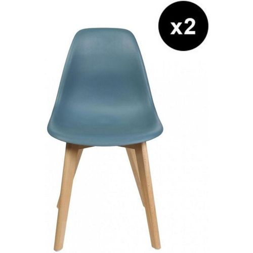 Chaise scandinave Bleu canard VADSA - 3S. x Home - Modalova