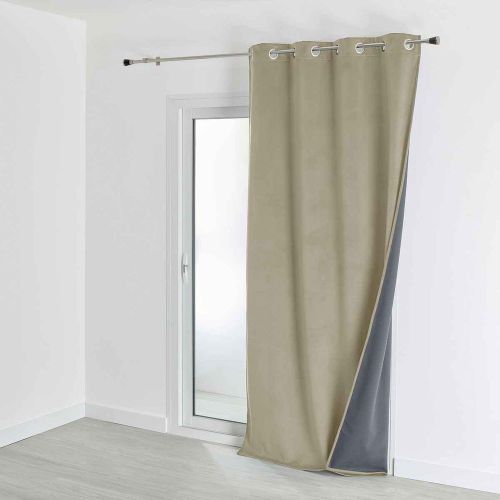 Rideau d'Ameublement Velours Double Polaire 135x280 cm VELVETA - 3S. x Home - Modalova
