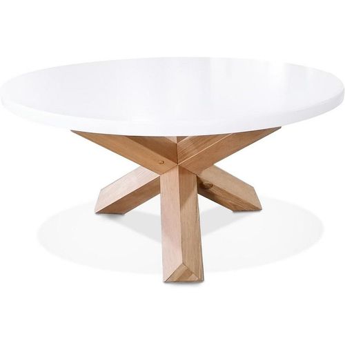Table basse Blanche design LIV 80 COFFEE TABLE Style scandinave - 3S. x Home - Modalova