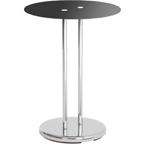 Table d'appoint inox et verre trempé - 3S. x Home - Modalova