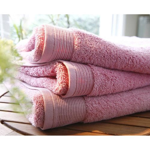 Tapis de bain micro-coton 1000 gr/m² Bois de rose - Blanc des Vosges - Modalova