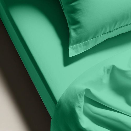 Drap plat polycoton - Vert - Eucalyptus - 3S. x Tertio - Modalova