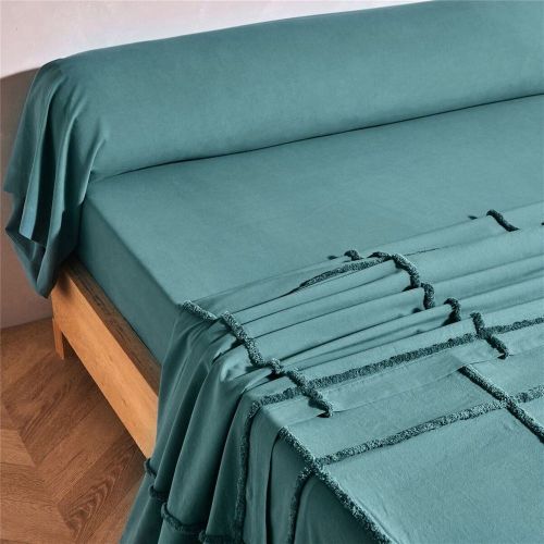 Drap plat NICOLAS en coton vert - Becquet - Modalova