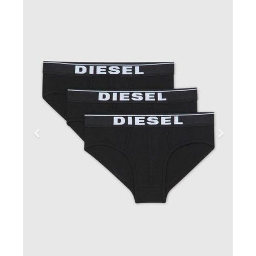 Pack de 3 slips ceinture élastique en coton - Diesel Underwear - Modalova