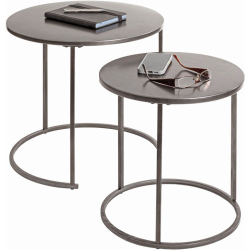 Lot de 2 tables d'appoint en tube d'acier peint en - 3S. x Home - Modalova