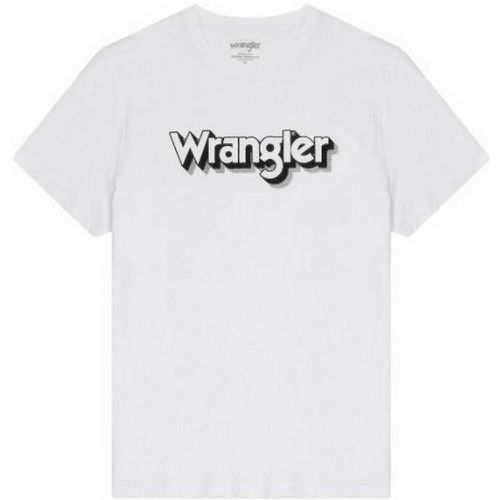 T-Shirt SS Logo Tee en coton - Wrangler - Modalova