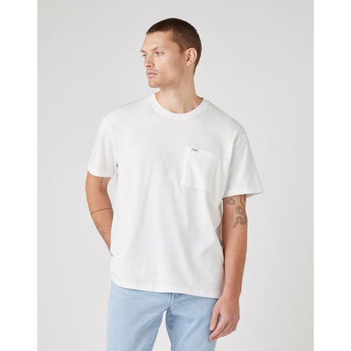 T-Shirt blanc pour homme en coton - Wrangler - Modalova