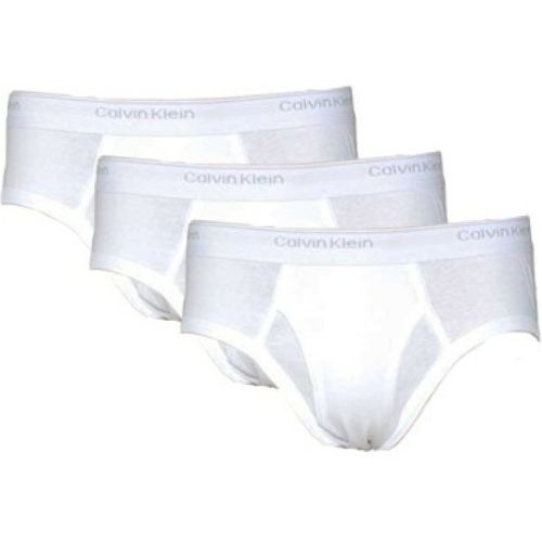 PACK 3 SLIPS FERMES BRIEF - Coton & Elasthanne - Calvin Klein Underwear - Modalova