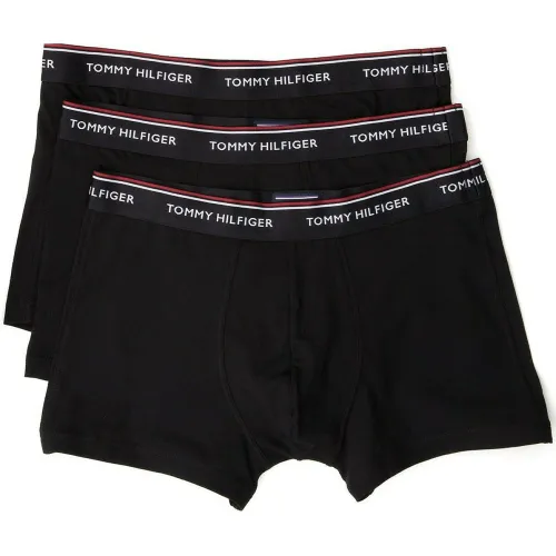 LOT DE 3 BOXERS COTON - Siglé Tommy Hilfiger Noir - Tommy Hilfiger Underwear - Modalova