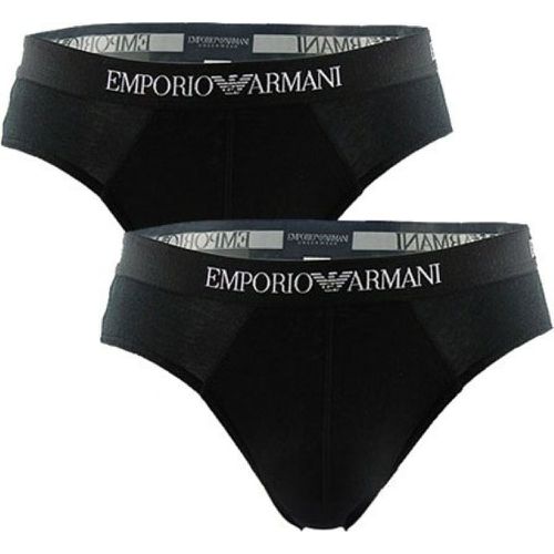 PACK ECONOMIQUE DE 2 SLIPS - Pur Coton - Emporio Armani Underwear - Modalova