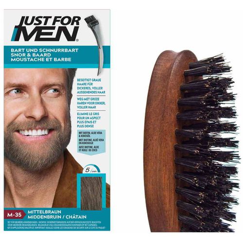 PACK COLORATION BARBE & BROSSE A BARBE - Chatain Moyen Clair - Just For Men - Modalova